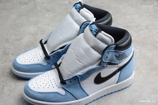 Blue White AIR High 555088-134 555088-134 1 Black Jordan Retro University 0319